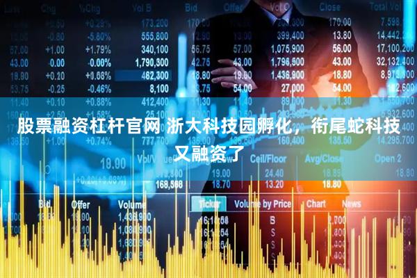 股票融资杠杆官网 浙大科技园孵化，衔尾蛇科技又融资了